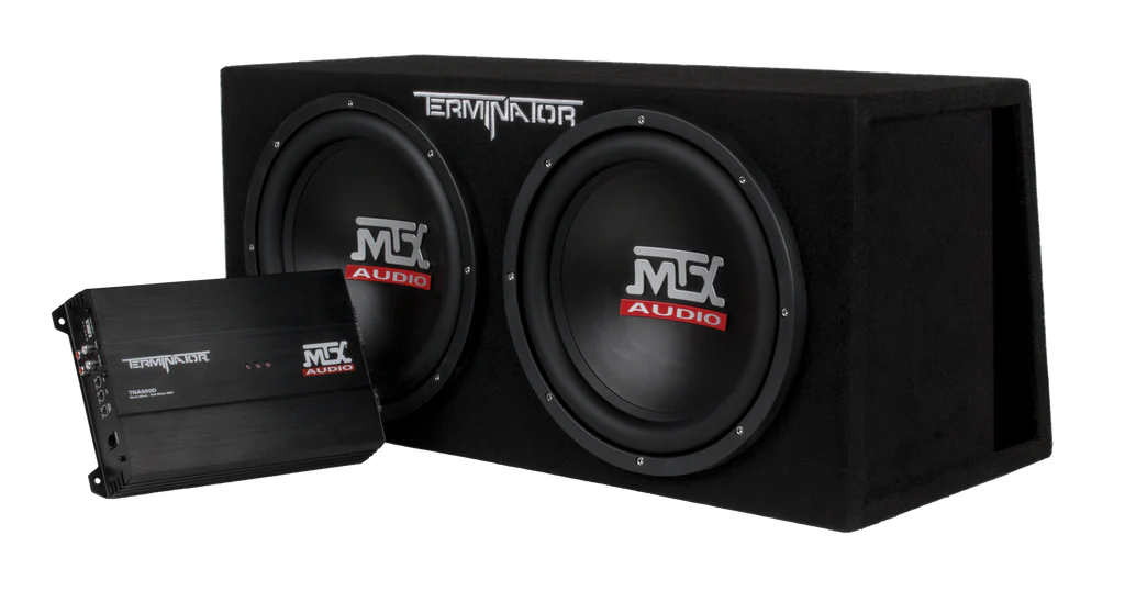 MTX TNP212DV Dual 12" Subwoofer & Amp Package | 1000W RMS Bass System