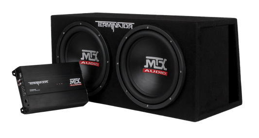 MTX TNP212DV Dual 12" Subwoofer & Amp Package | 1000W RMS Bass System