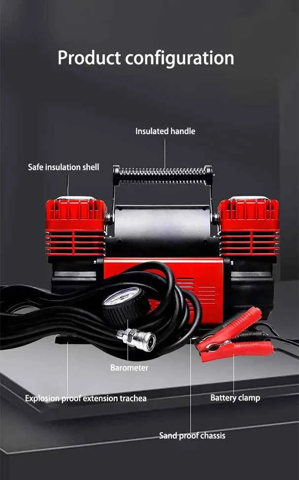 12V Tyre Inflator Pump for Quick Inflation