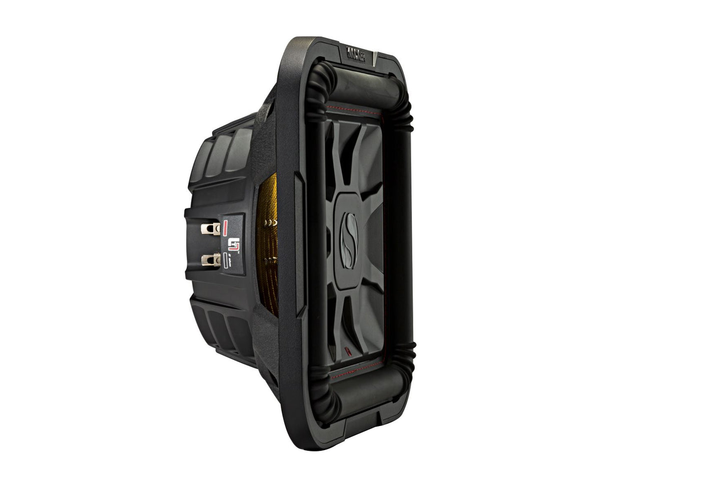 KICKER L7T124 12" Slim Square Subwoofer | 600W RMS Dual 4 Ohm