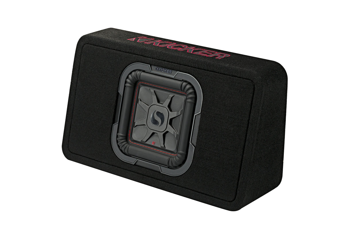 KICKER TL7T82 8" Loaded Thin Enclosure | 350W RMS Slim Bass System