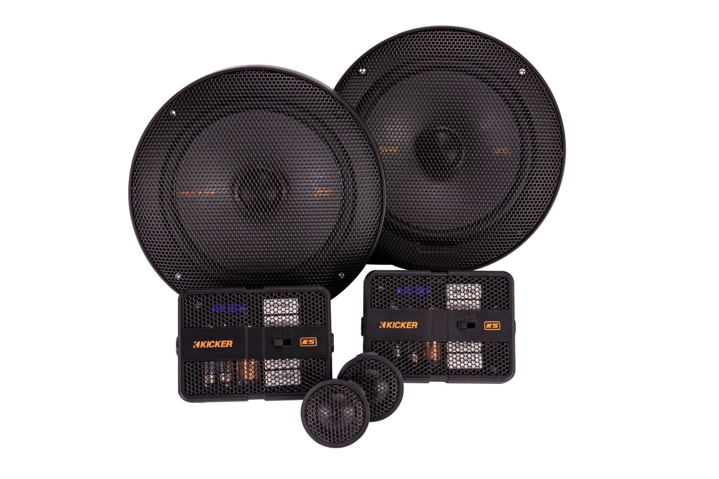 KICKER 51KSS6504 KS Series 6.5" Component Speakers – 125W RMS