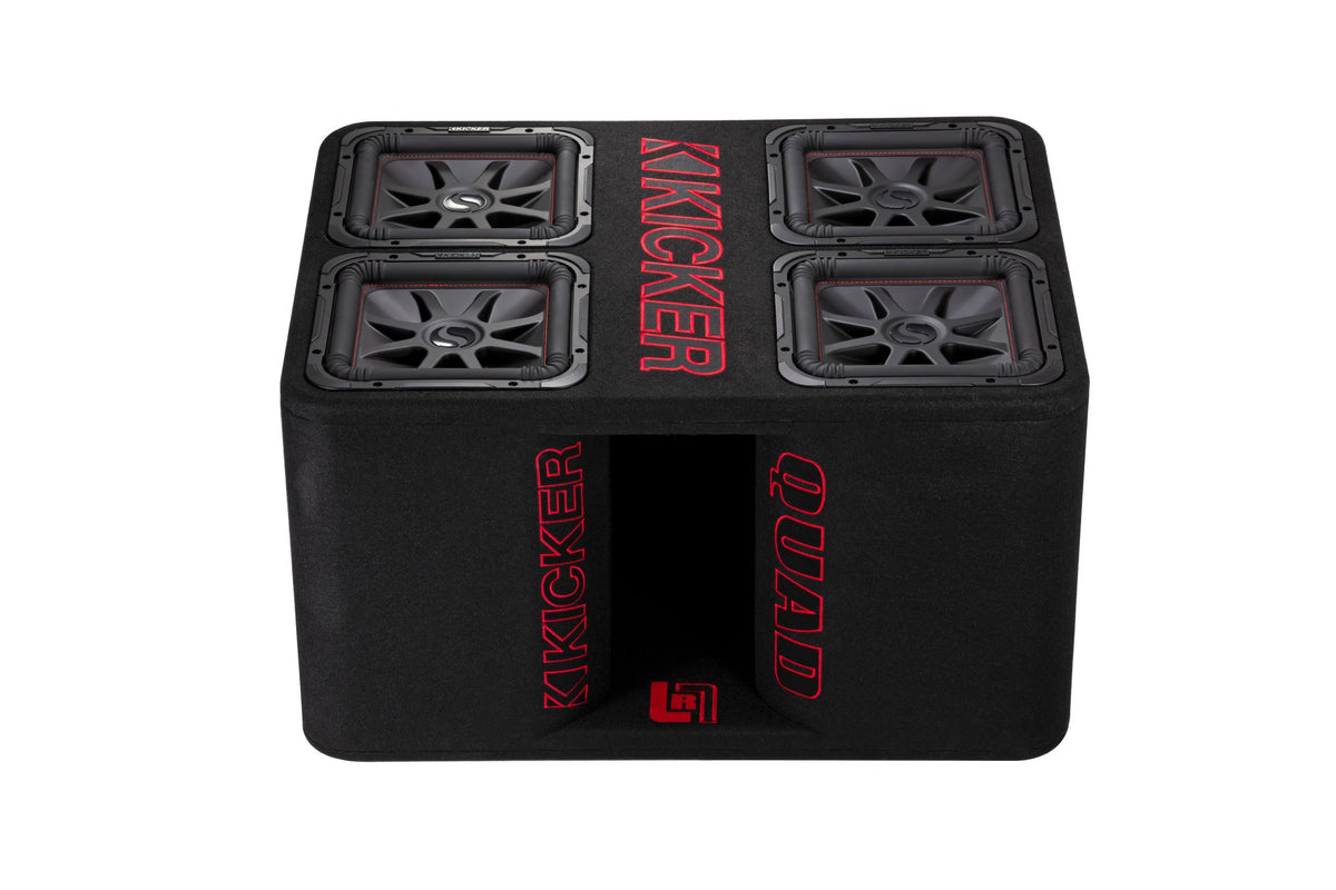 KICKER QL7R122 Quad 12" Loaded Enclosure | 2400W RMS Solo-Baric Bass System