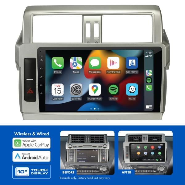 AMATO36 10" Multimedia receiver to suit Toyota prado 2014-2017