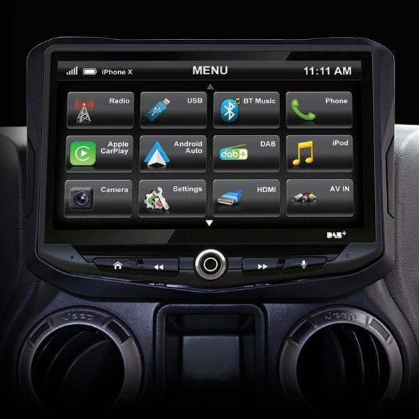 AMHJP1K Aera10d 10" multimedia receiver to suit Jeep wrangler jk