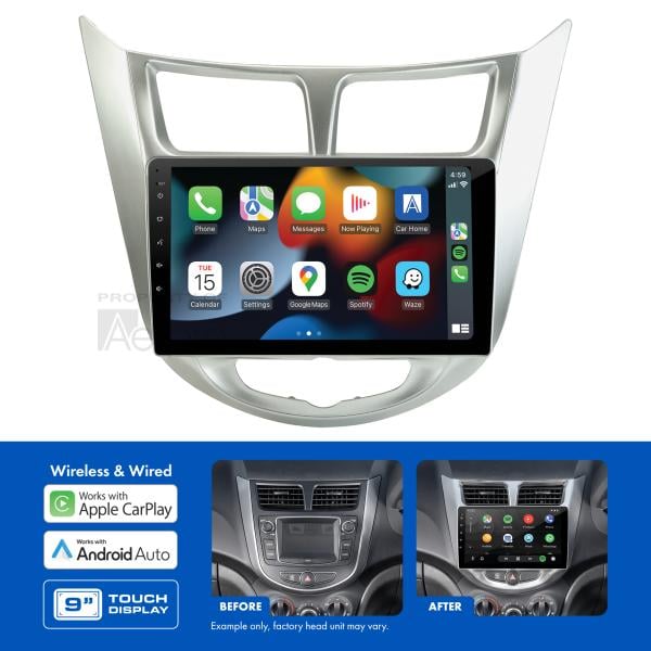 AMHY23 9" Multimedia receiver to suit Hyundai accent 2016-2020