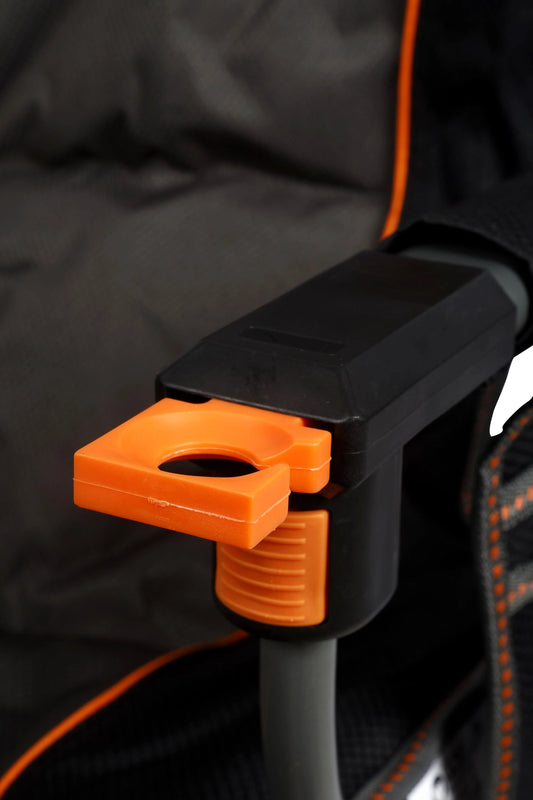 Cheynes Deluxe Solid Arm Camp Chair | High Back, Cushioned Seat | Wine Glass Holders, Media Pocket & 200kg Weight Rating