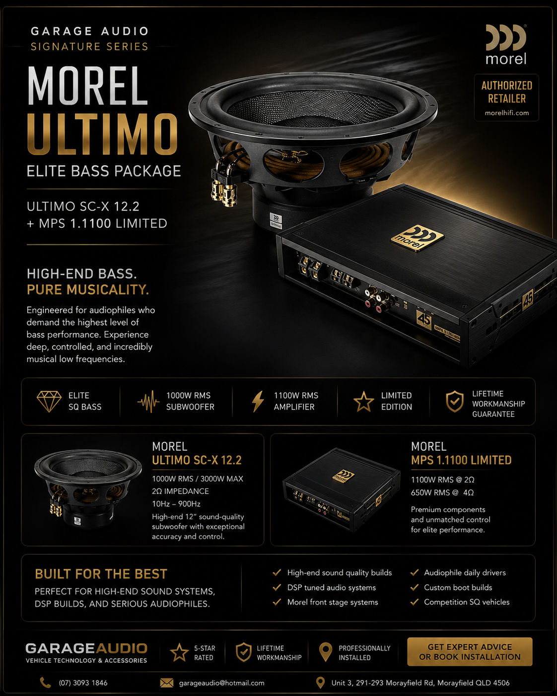 Morel Ultimo Elite Bass Package