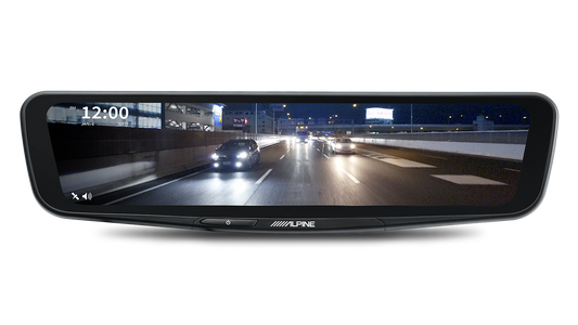 Alpine DME-R1200 – 12” Digital E-Mirror with Rear Camera – view 2