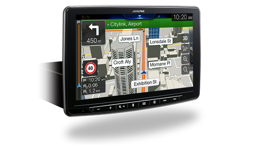 Alpine INE-F409E – 9” Apple CarPlay – view 2