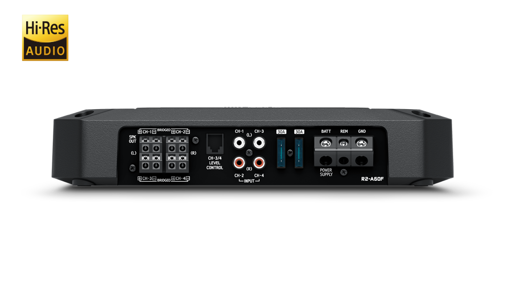 Alpine R2-A60F – R-Series 4/3/2 Channel Hi-Res Audio Certified Power Amplifier – view 3