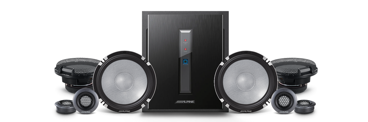 Alpine X800-RS652 Speaker and DSP Amplifier Package