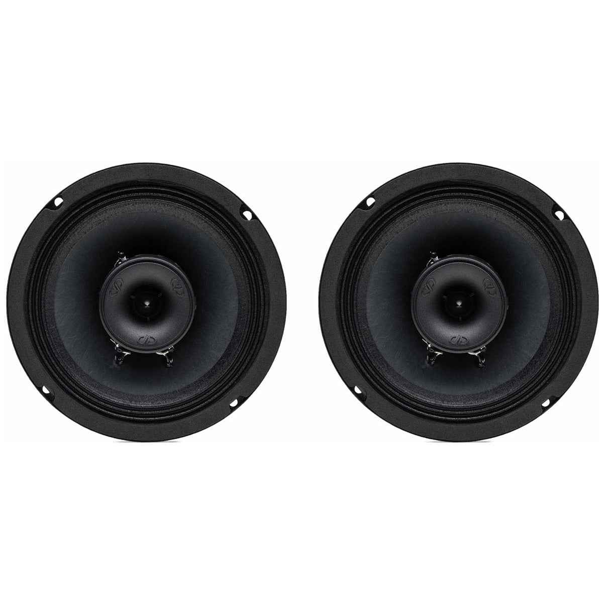 DD Audio 6.5 VO Loud speakers pair of 6 inch coaxial car audio speakers in black
