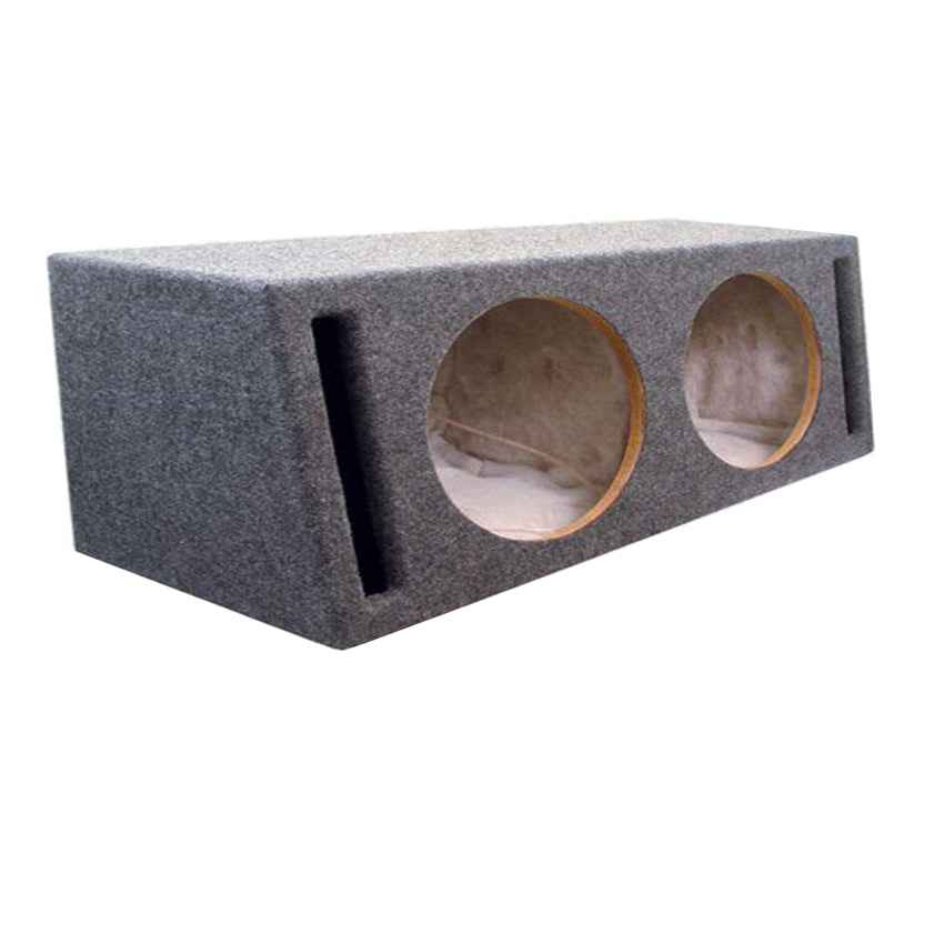 Double 12 Inch Slot Port Subwoofer Box - Grey by DNA Audio designed for powerful bass performance