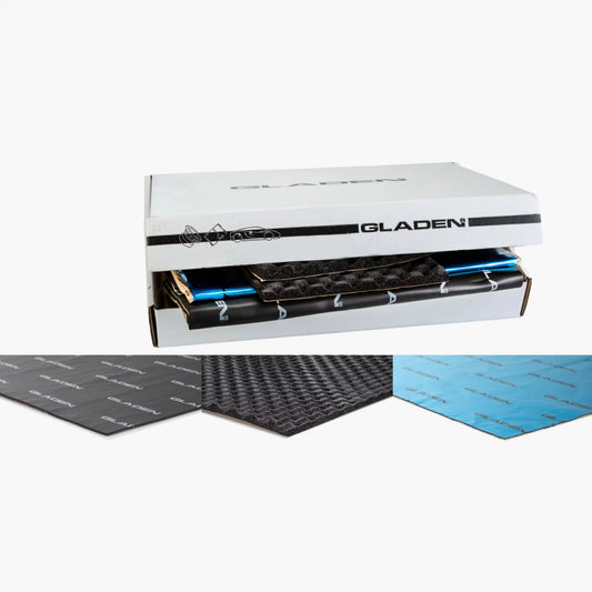 Gladen D-KITPRO Sound Deadening Mat with Multiple Layers for Reducing Road Noise