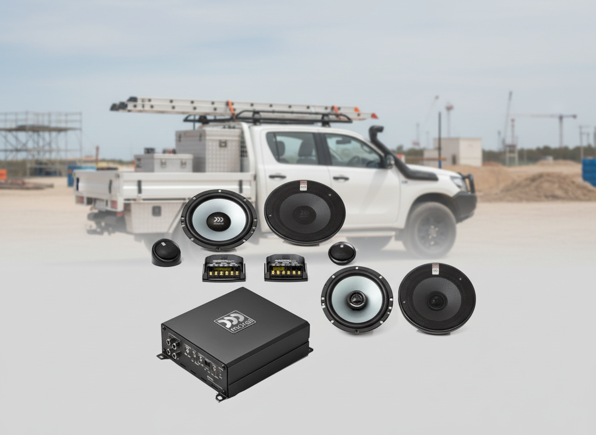 Essential 4x4 & Ute Speaker Upgrade – Morel Front & Rear + Amp (Installed)