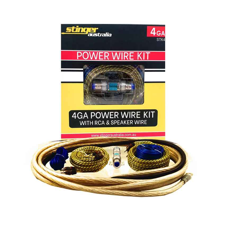 Stinger Australia 4GA Amplifier Wiring Kit STK4 for Cars