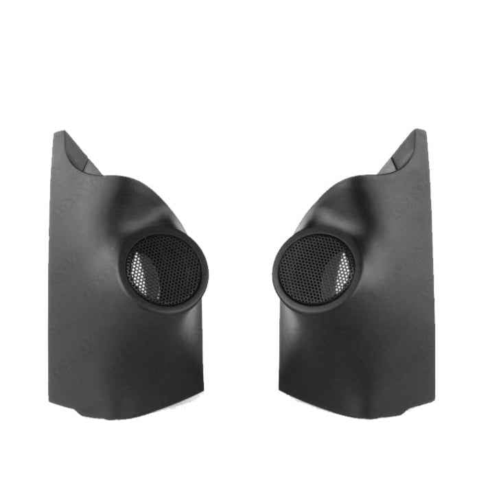 Tweeter Pods To Suit PX Ford Ranger in sleek black design for enhanced audio installation