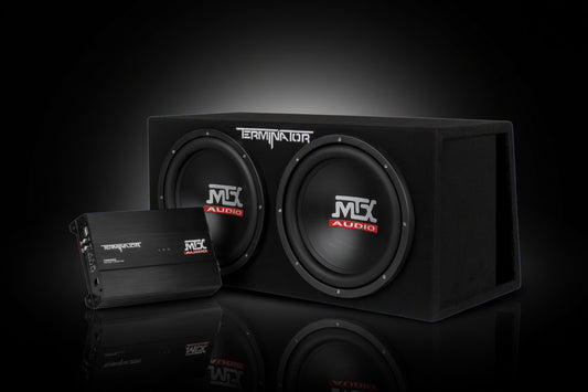 MTX TNP212DV Dual 12" Subwoofer & Amp Package | 1000W RMS Bass System