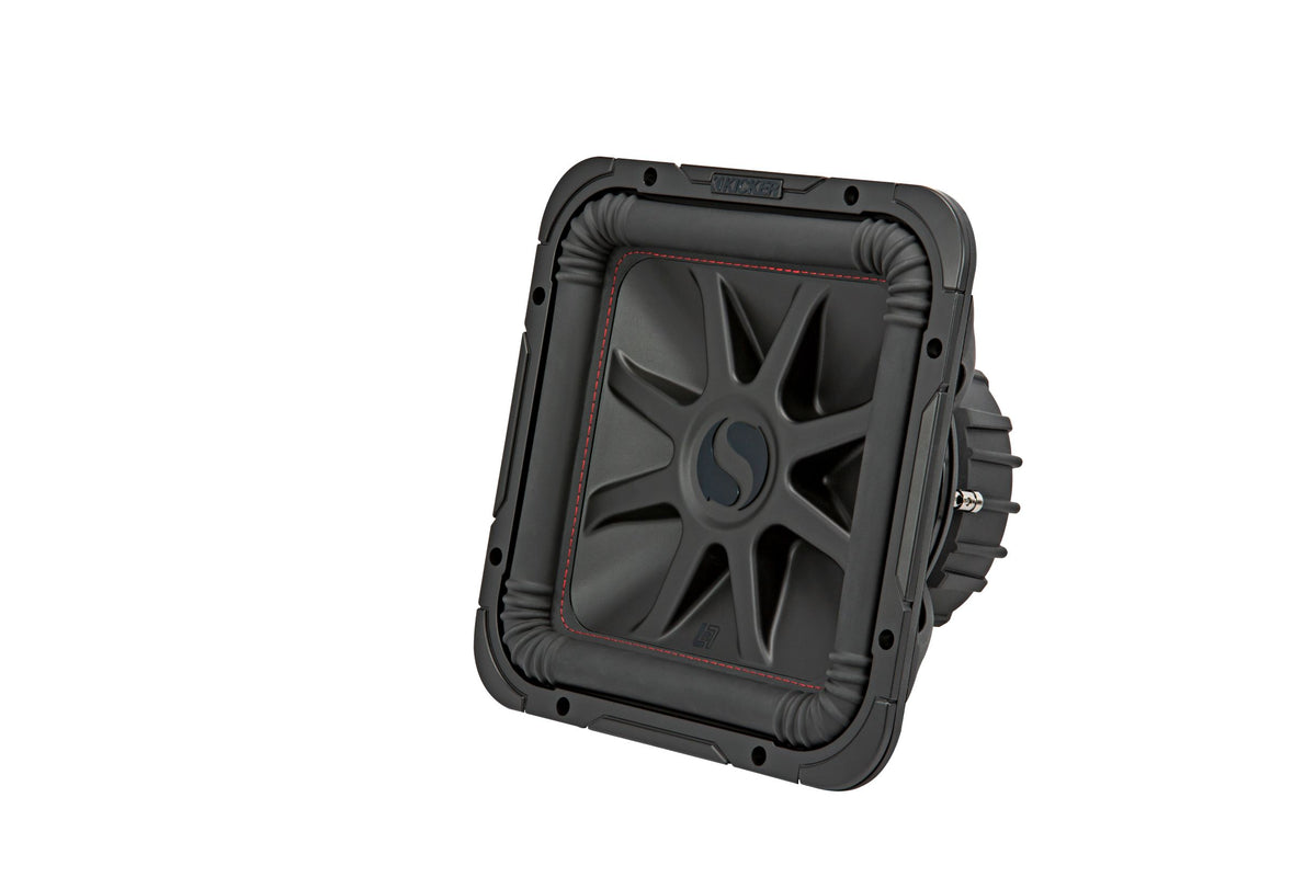 KICKER 45L7R122 12" Solo-Baric L7R Square Subwoofer | 600W RMS Dual 2 Ohm