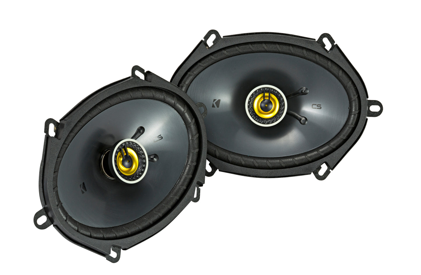 KICKER 46CSC684 CS Series 5x7" / 6x8" 2-Way Coaxial Speakers – 75W RMS