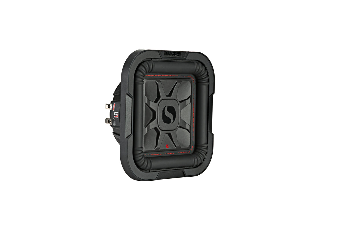 KICKER L7T84 8" Slim Square Subwoofer | 350W RMS Dual 4 Ohm