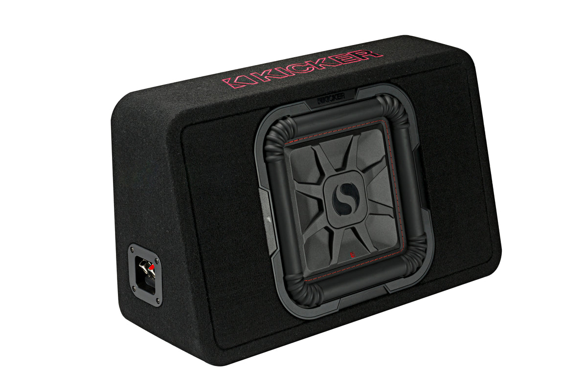 KICKER TL7T102 10" Loaded Thin Enclosure | 500W RMS Slim Bass System
