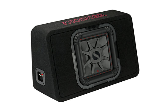 KICKER TL7T102 10" Loaded Thin Enclosure | 500W RMS Slim Bass System