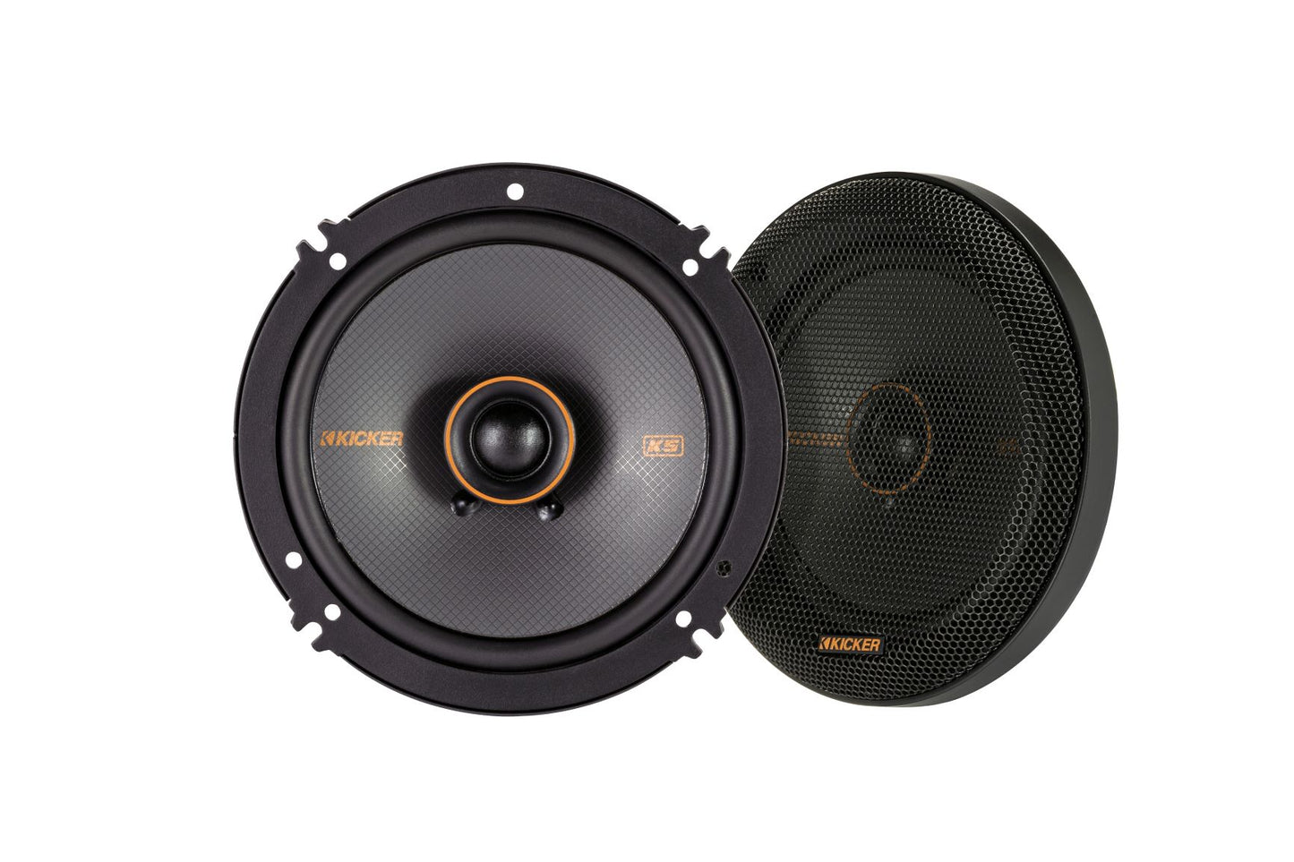 KICKER 51KSC6504 KS Series 6.5" 2-Way Coaxial Speakers – 100W RMS