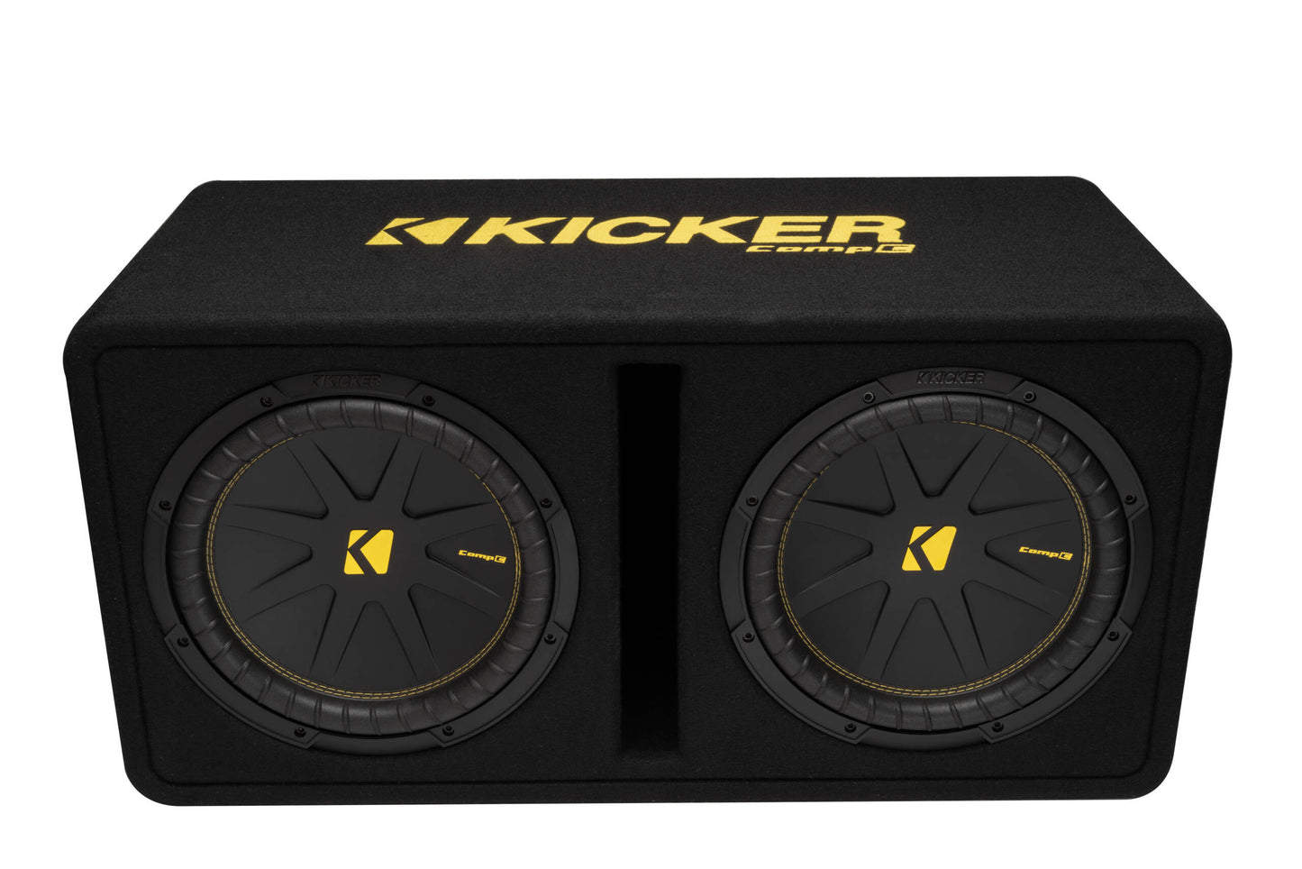 KICKER 50DCWC122 Dual 12" Ported Subwoofer Enclosure – 600W RMS 2 Ohm