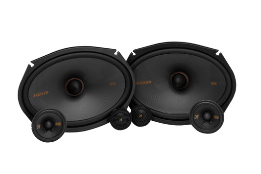KICKER 51KSS369 KS Series 6x9" 3-Way Component Speakers – 100W RMS
