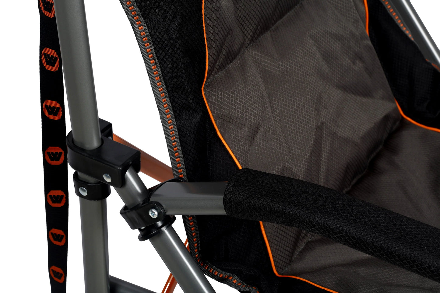 Cheynes XL Deluxe Solid Arm Camp Chair with Cushioned High Back, Wine Glass Holders, Drink Holder, Media Pocket, Self-Levelling Feet for Camping & Events, Weight Rated 200kg, Zipped Storage Pocket for Carry Bag with Shoulder Strap.