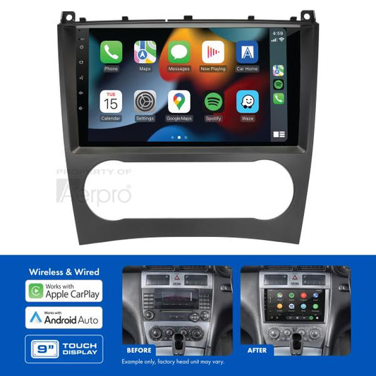 AMAMC4 9" Multimedia receiver to suit mercedes c 2004-2006 , clc 2008-2011