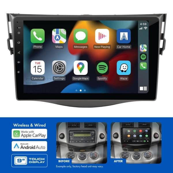 AMATO16 9" Multimedia receiver to suit Toyota rav4 2006-2011 - non-amplified