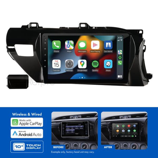 AMATO2 10" Multimedia receiver to suit Toyota hilux 2015-2020