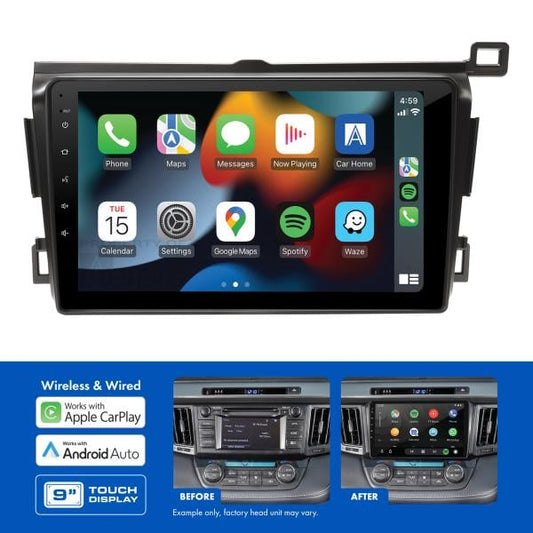 AMATO5 9" Multimedia receiver to suit Toyota rav4 2013-2017 - non-amplified