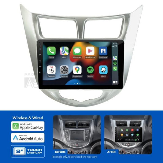 AMHY23 9" Multimedia receiver to suit Hyundai accent 2016-2020