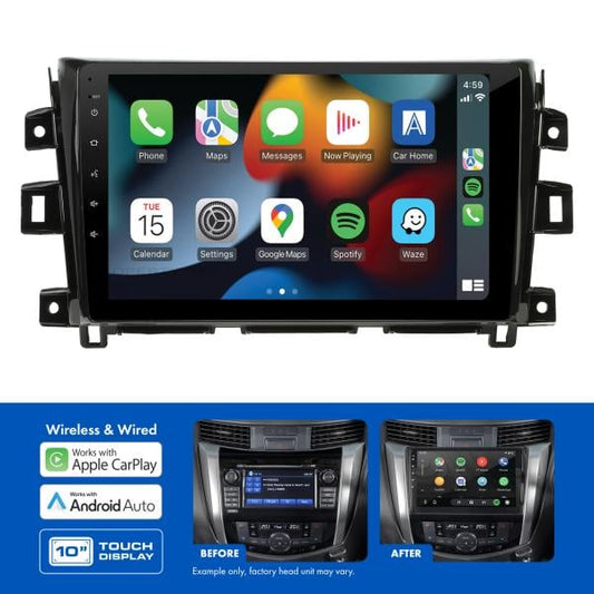 AMNI2 10" Multimedia receiver to suit Nissan navara 2015-2019 - non-navigation