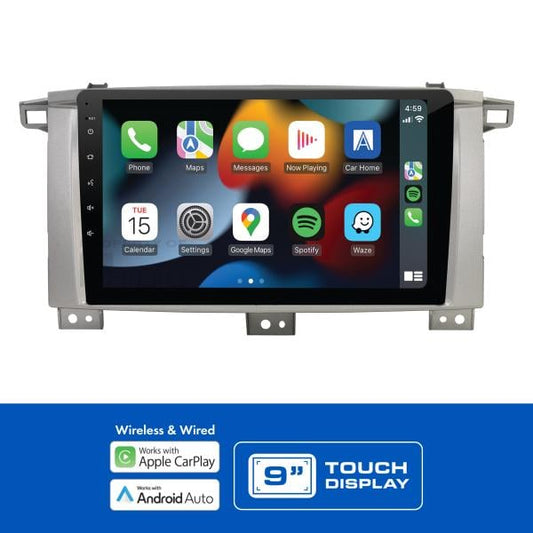 AMTO40 9" Multimedia receiver to suit Toyota landcruiser 100 series 2003-2007