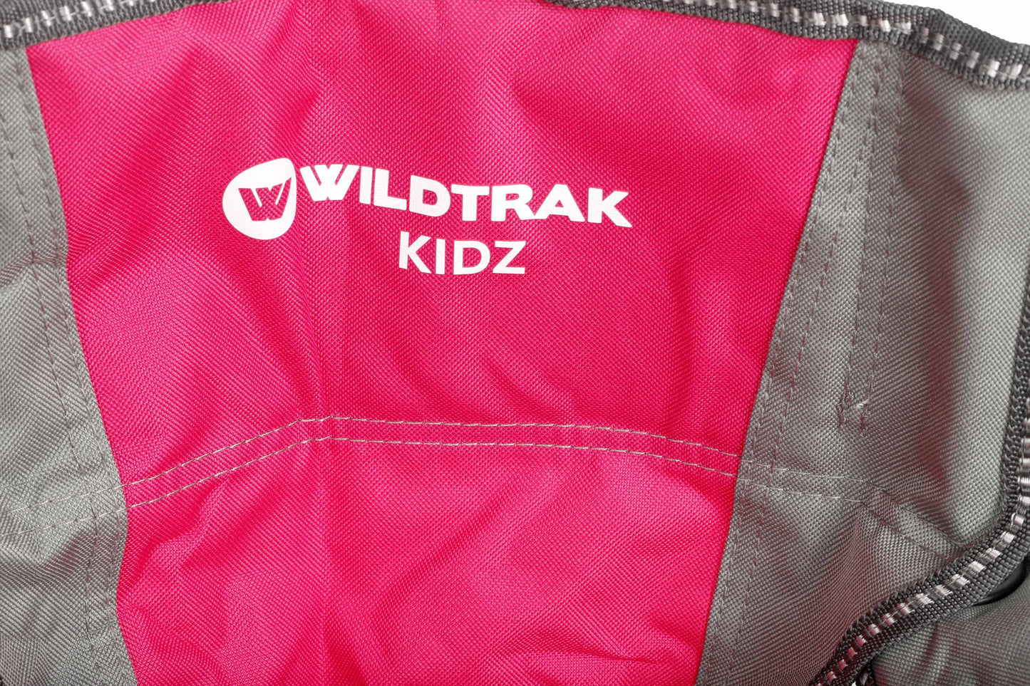 KIDS Camp Chair, Pink/Grey Foldable, Easy Clean Fabric, Drink Holder, Locking Device to Secure Legs into Place, Weight Rated 100kg, Carry Bag with Shoulder Strap