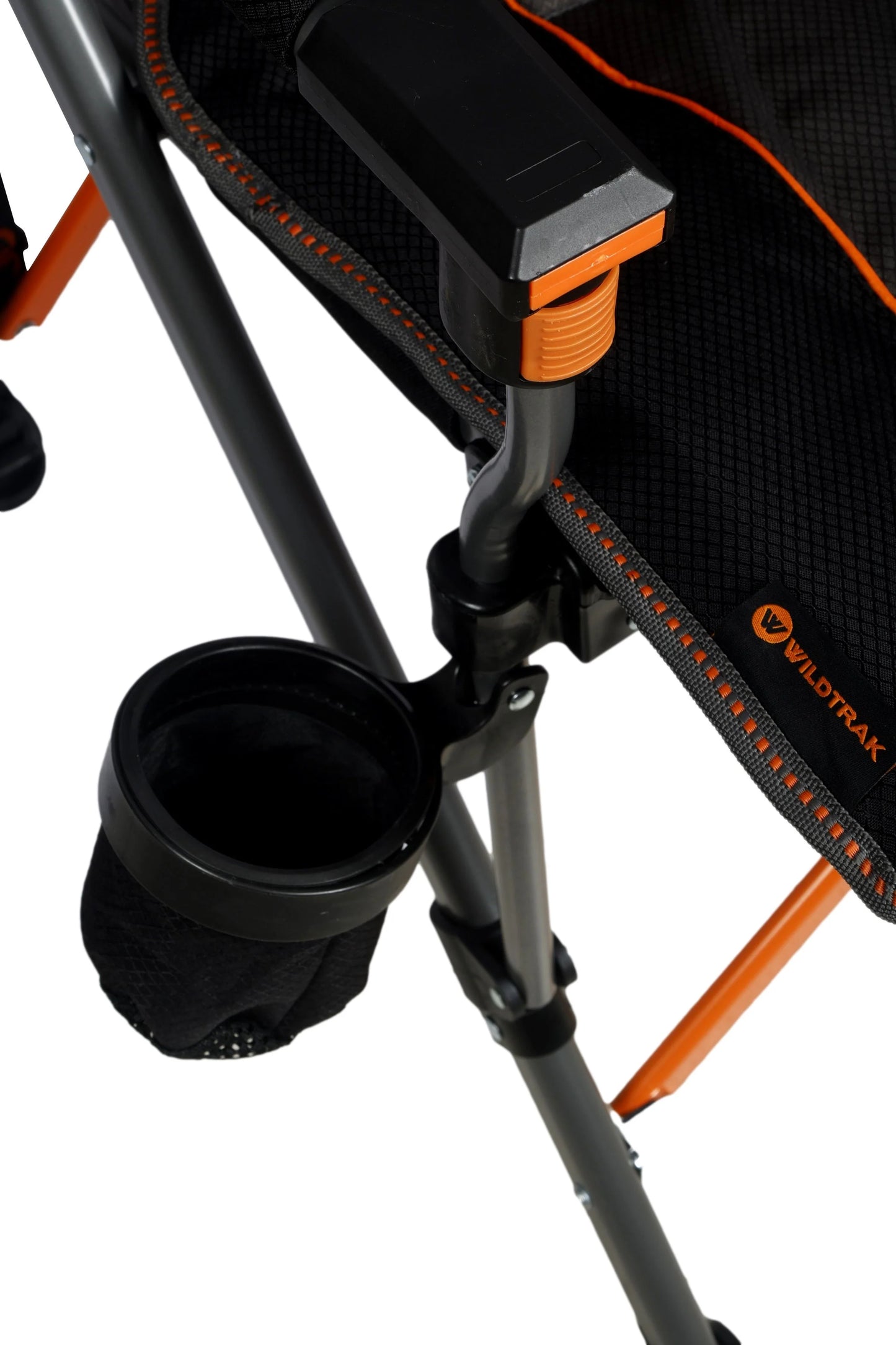 Cheynes Deluxe Solid Arm Camp Chair | High Back, Cushioned Seat | Wine Glass Holders, Media Pocket & 200kg Weight Rating