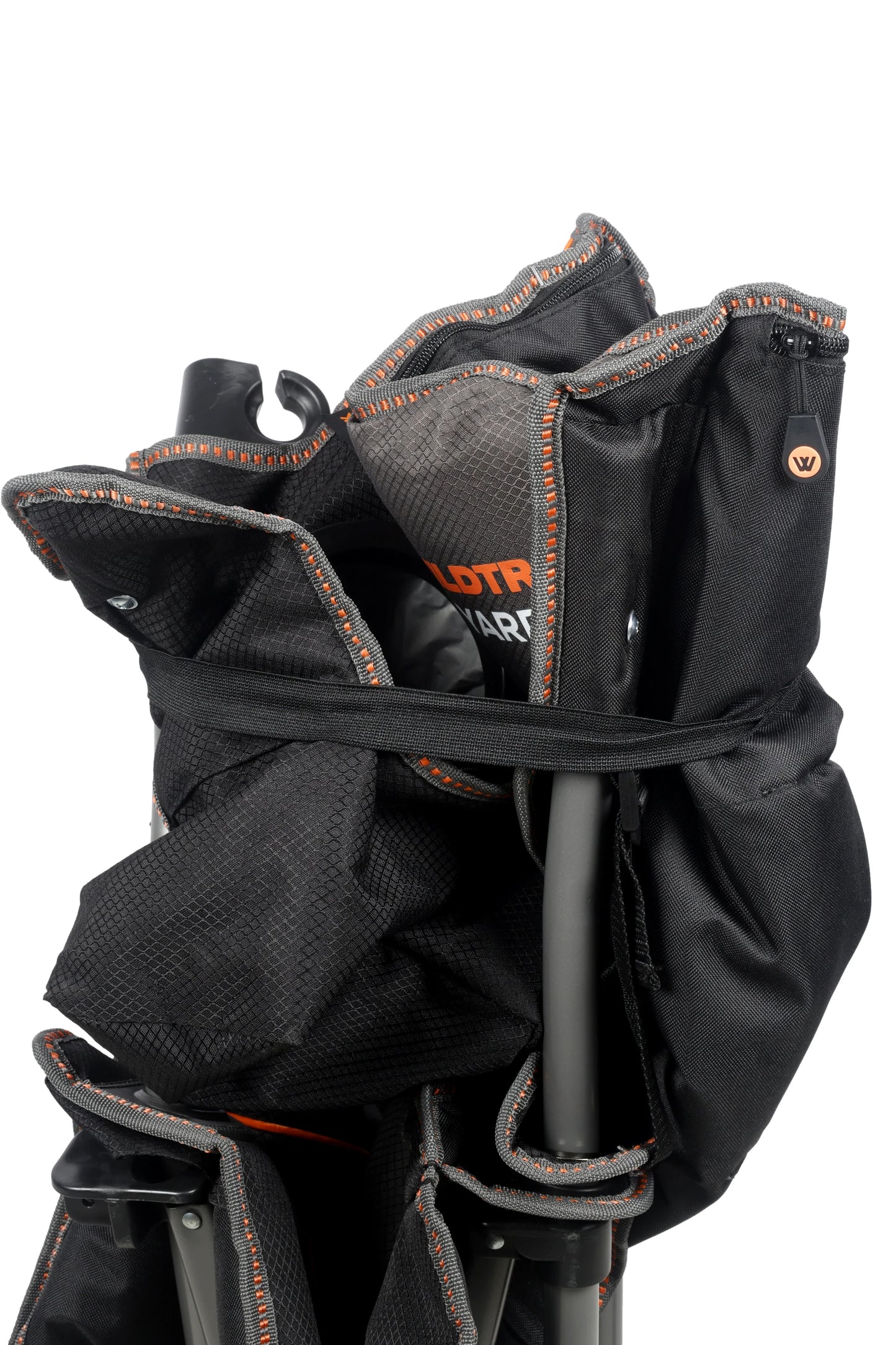 Yardie Deluxe Foldable Arm Chair with Shoulder Strap, Built-in Cooler Storage, Drink Holder, Wine Glass Holder