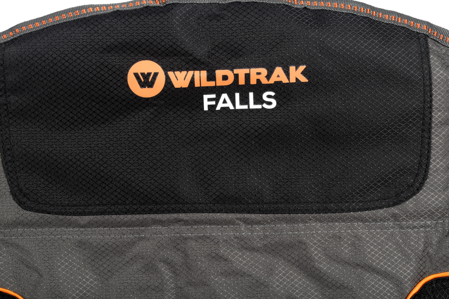 Falls Event Camp Chair, Foldable, Slight Recline, Cushioned, High Back, Drink Holder, Media Storage Pocket, Padded Arms, Low Rise, Weight Rated 135kg, Carry Bag with Shoulder Strap