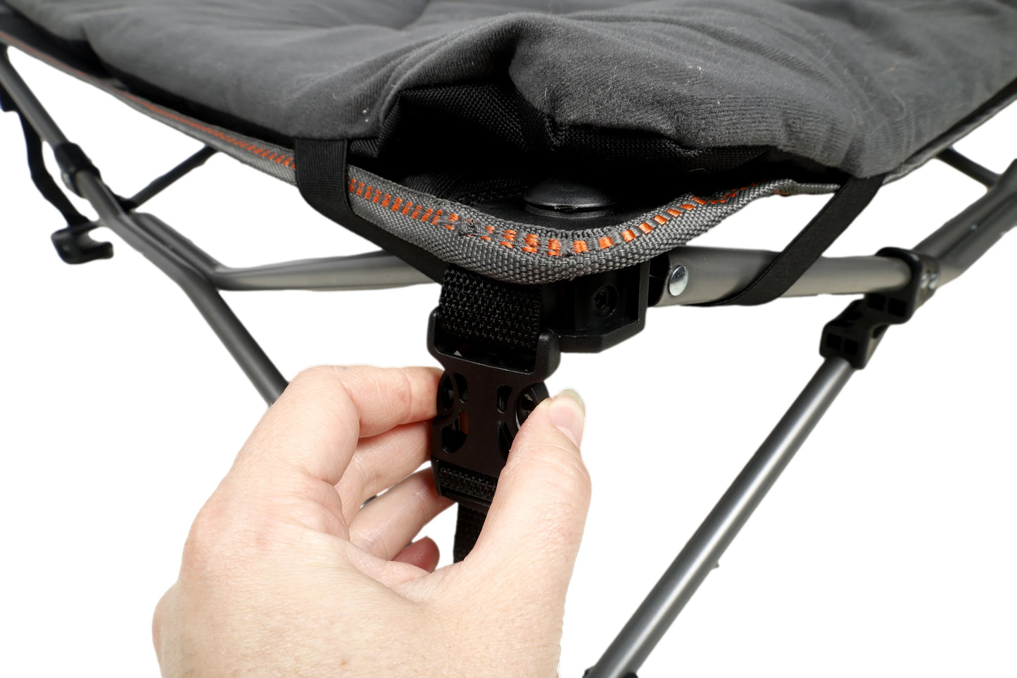 Deluxe Folding Pet Camp Bed, 60 x 60cm Removable Washable Cover, 60KG Rating