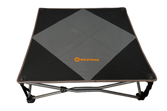 Deluxe XL Pet Camp Bed, 95 x 95cm, Removable Washable Cover, 80kg Rating.