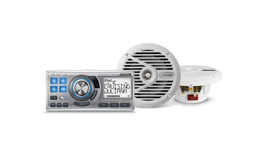 Alpine CDA-118M Marine White Speaker System