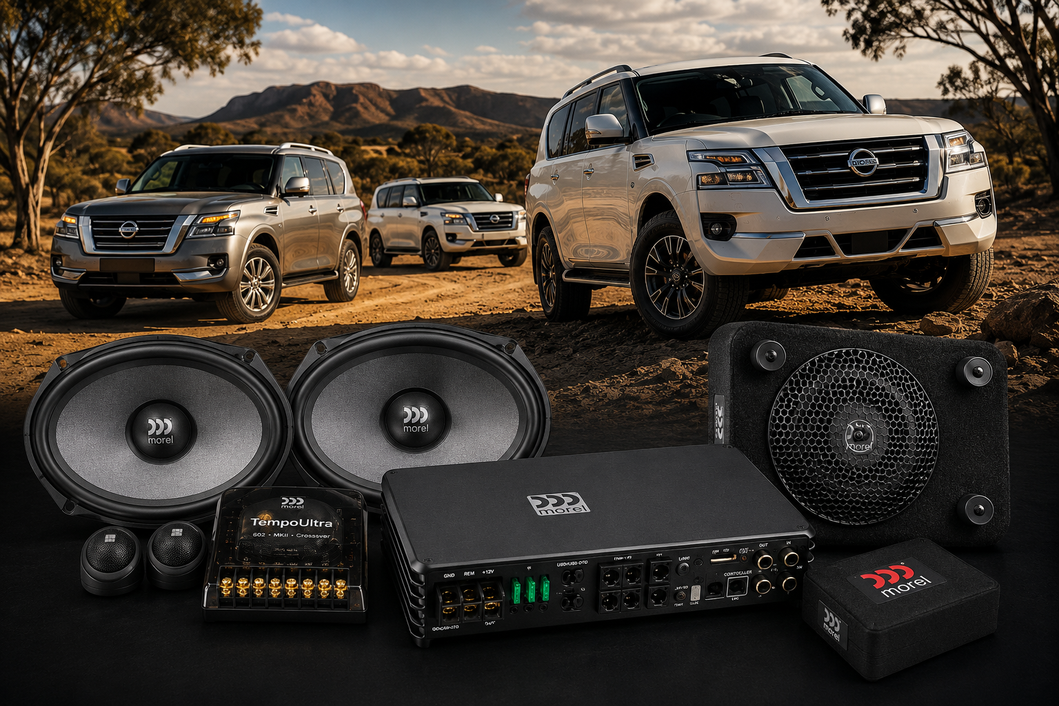 Nissan Patrol Y62 Premium Morel DSP Audio Package