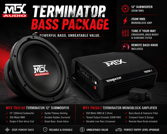 MTX Terminator Bass Package
