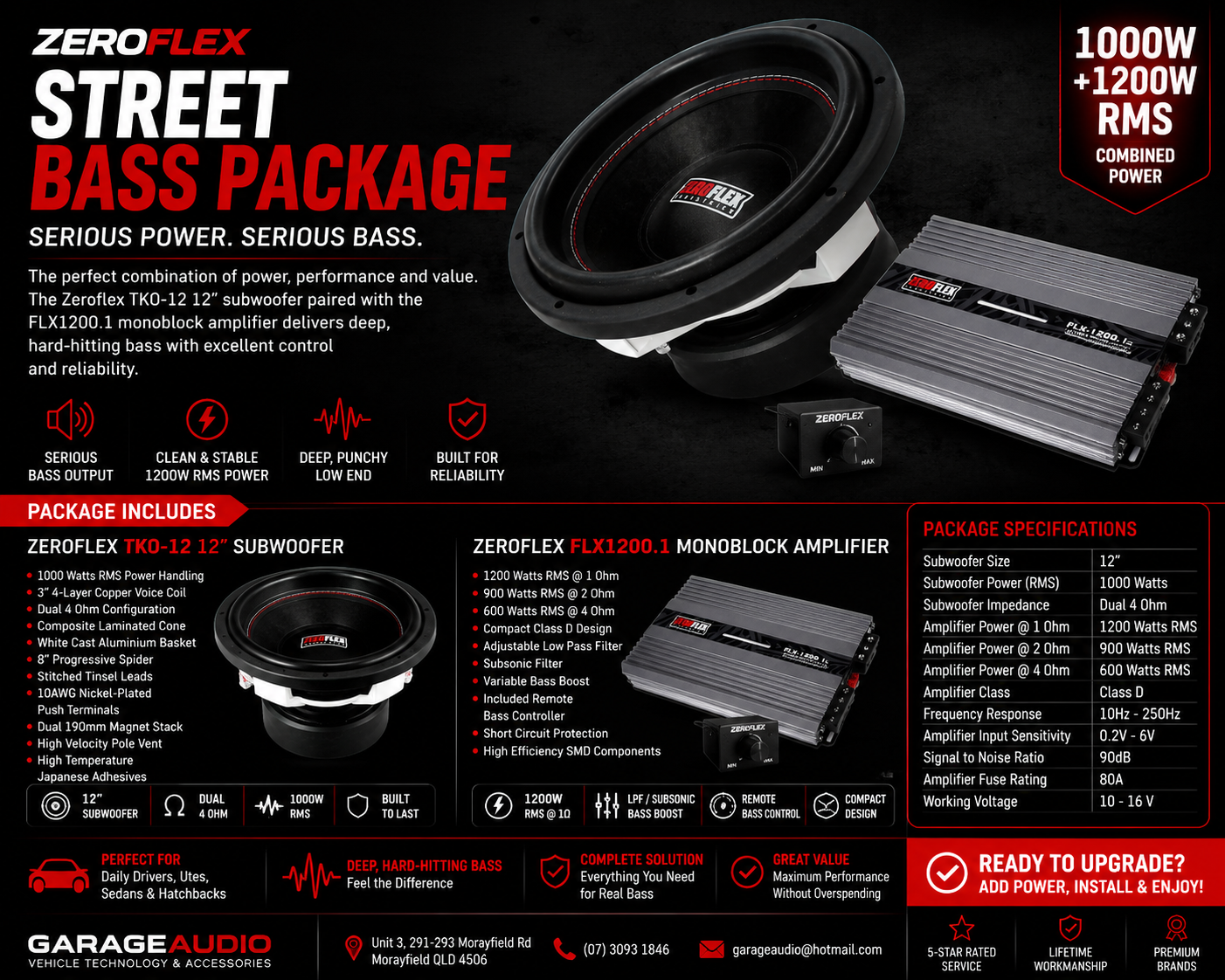 Zeroflex Street Bass Package