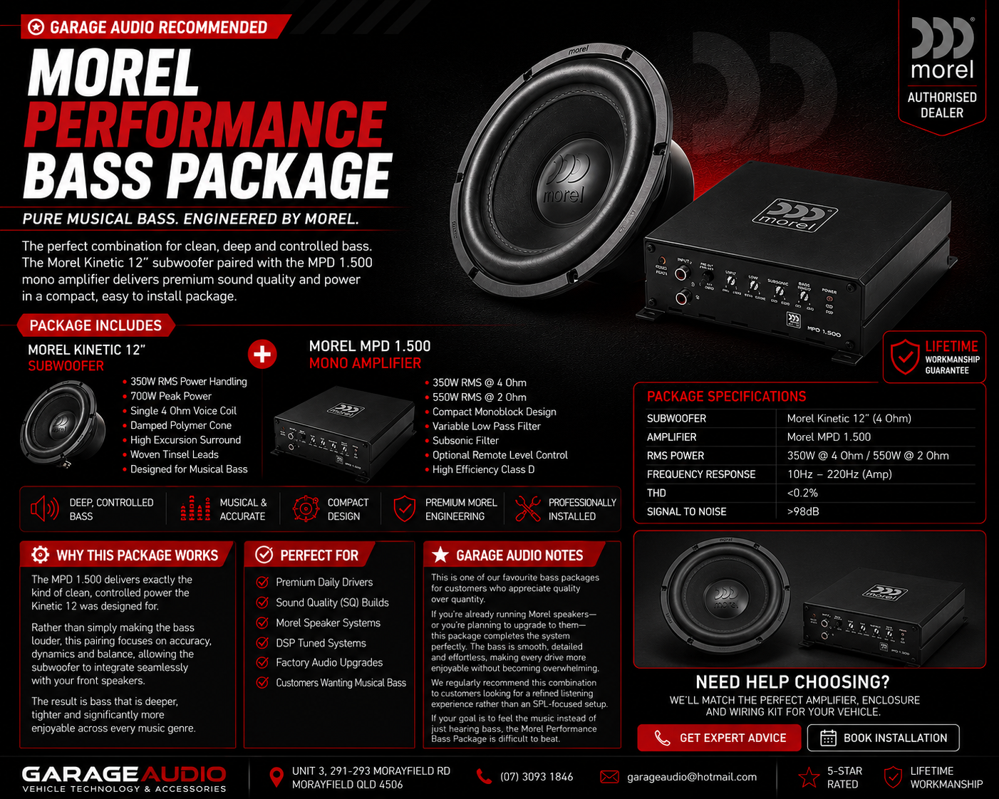 Morel Performance Bass Package